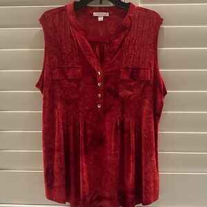 Westport 1962 Red 4 Button-Down Blouse